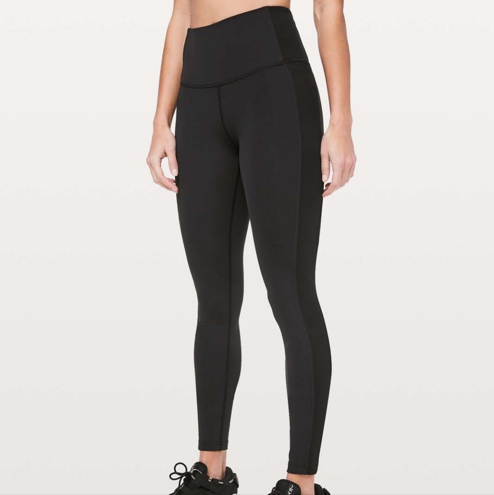 High Waist Luxtreme - Ribbed Side Seam Contour Detail - Lululemon